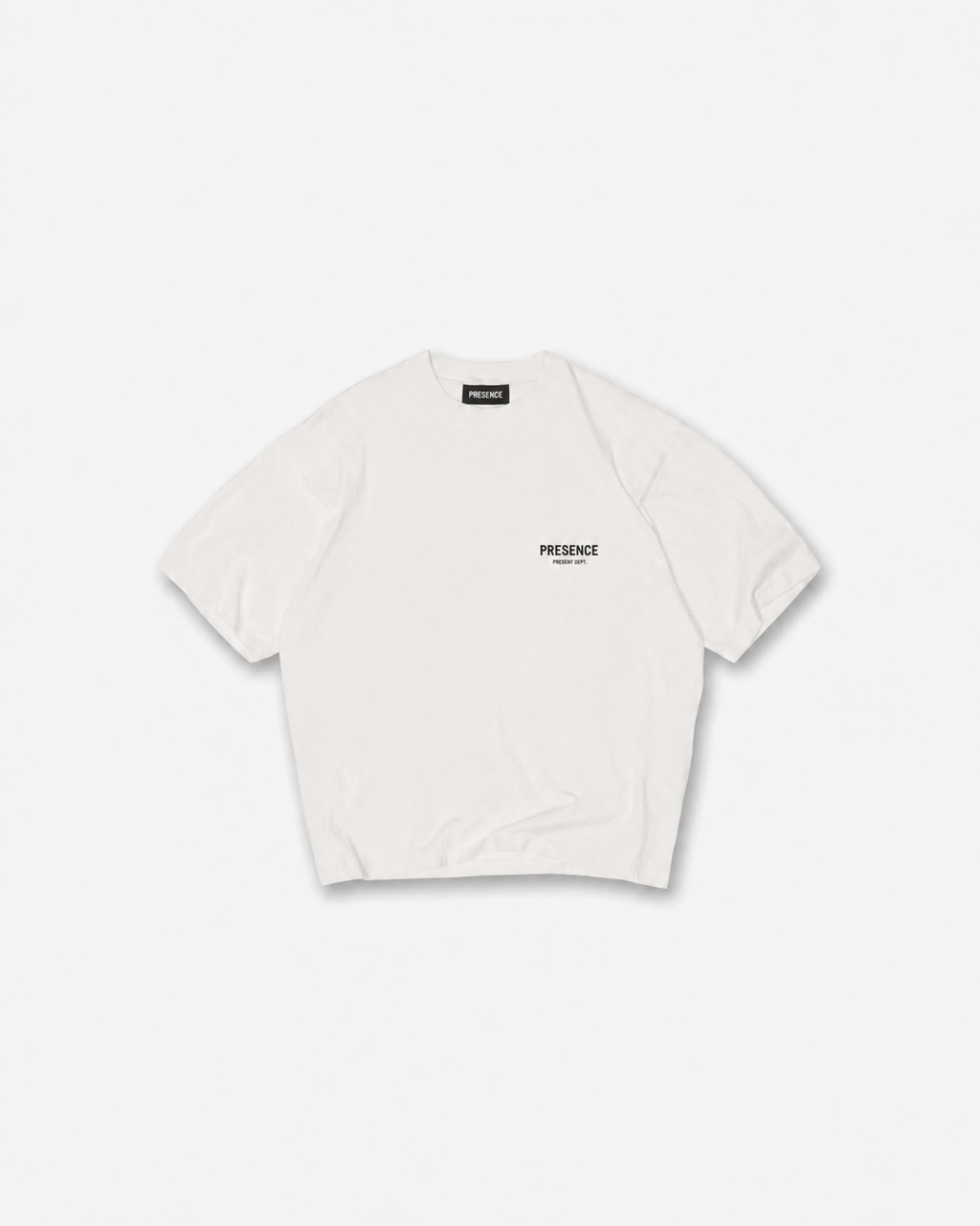 PRESENCE Owners' Club Tee — White / Blank Slate