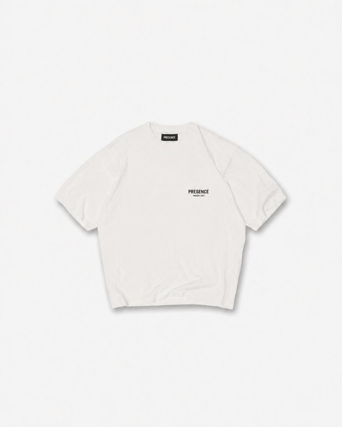 PRESENCE Owners' Club Tee — White / Blank Slate