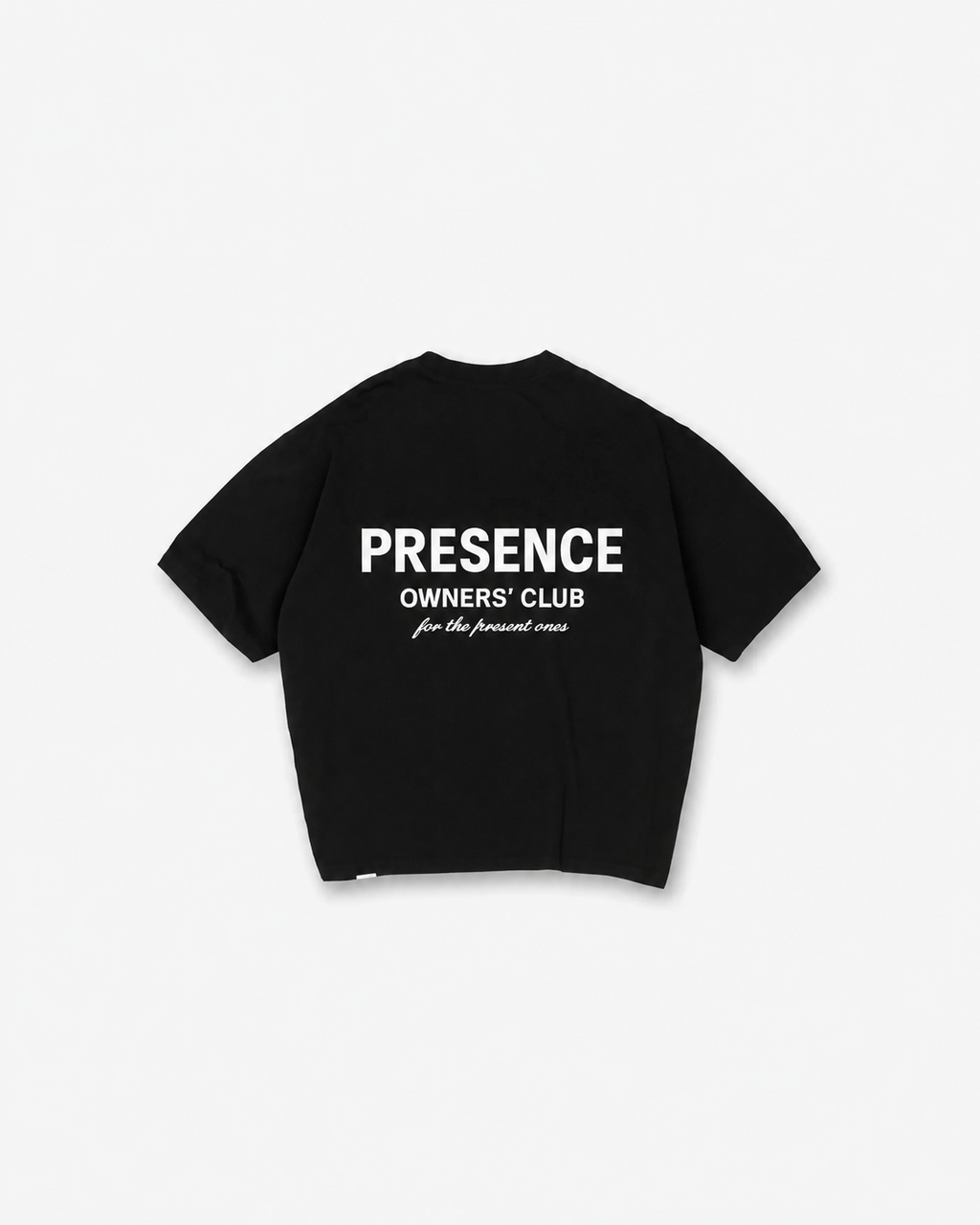 PRESENCE Owners' Club Tee — Black / Midnight Club