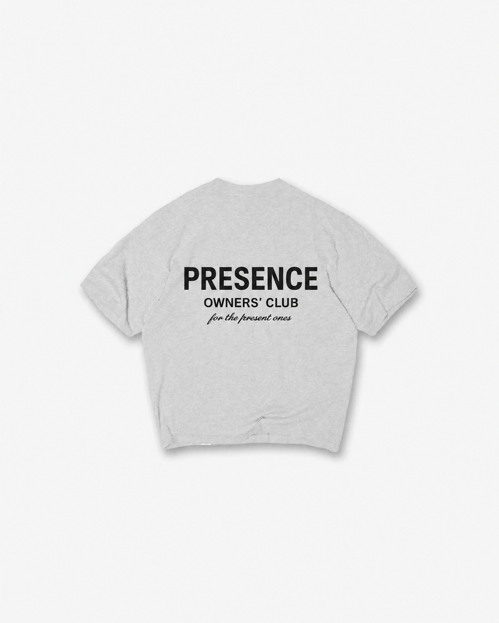 PRESENCE Owners' Club Tee — Grey / Grey Matter