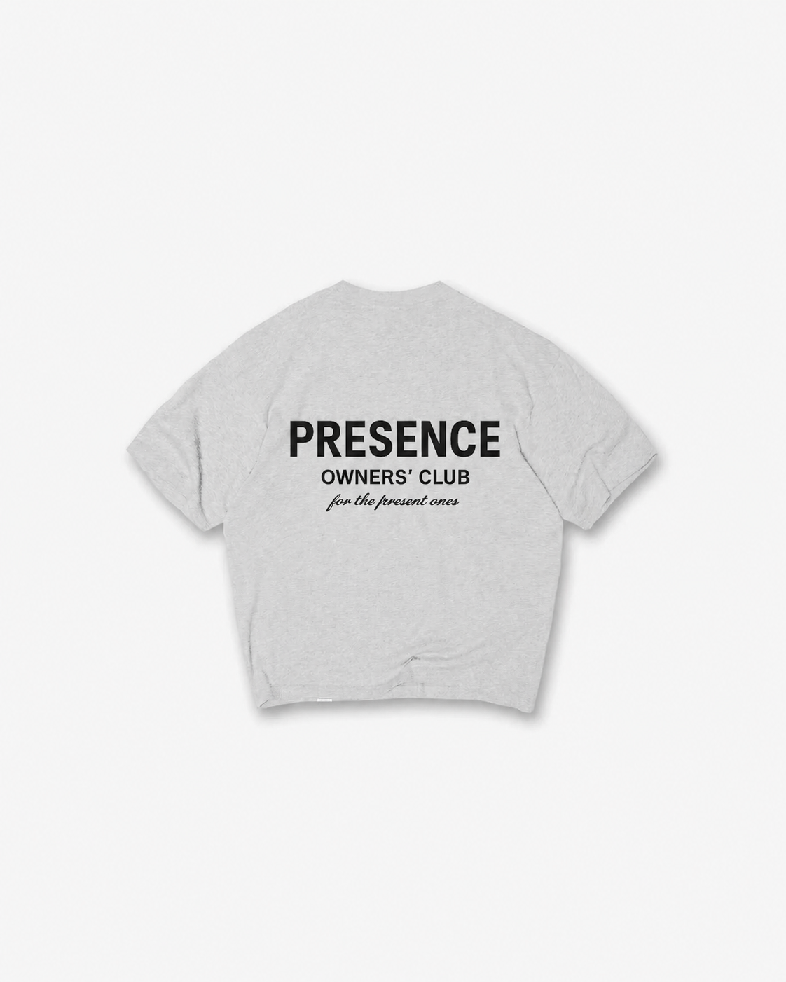PRESENCE Owners' Club Tee — Grey / Grey Matter