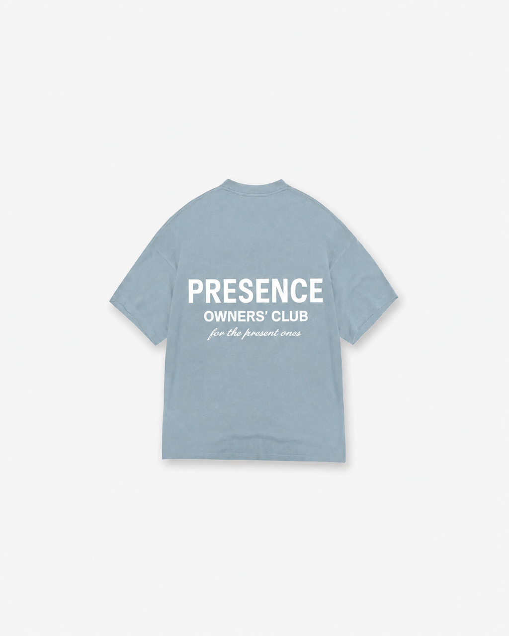 PRESENCE Owners' Club Tee — Slate Blue / Still Waters