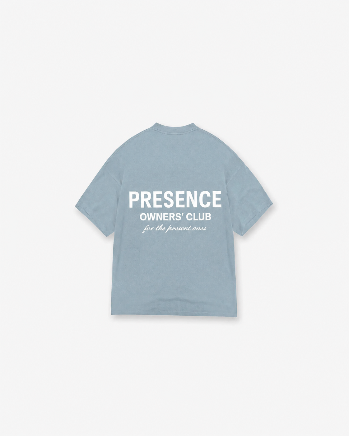 PRESENCE Owners' Club Tee — Slate Blue / Still Waters