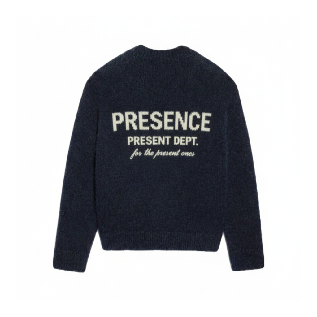 PRESENCE Knit Crew - Navy