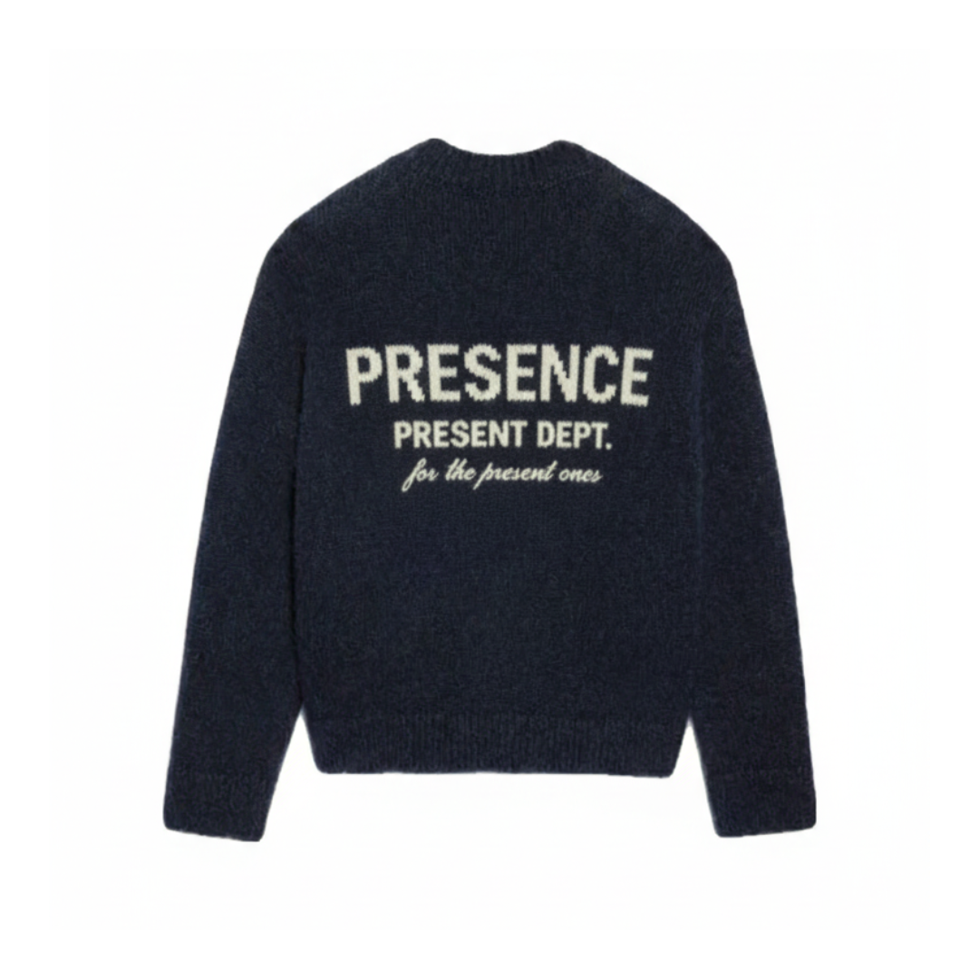 PRESENCE Knit Crew - Navy