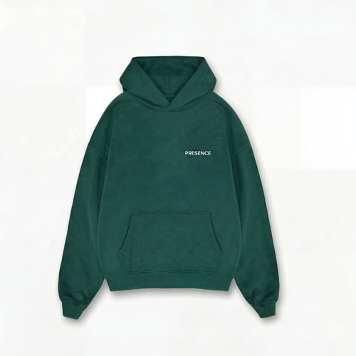PRESENCE FULL LOGO HOODIE - FOREST GREEN